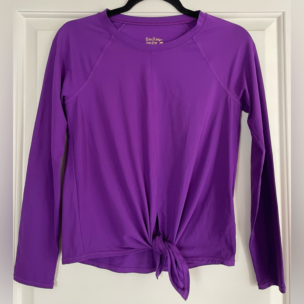 Lilly Pulitzer Luxletic Women’s Purple Long Sleeve Athletic Top